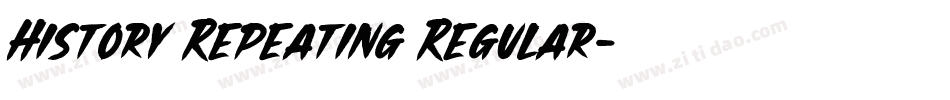 History Repeating Regular字体转换